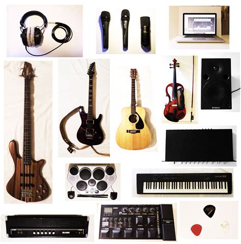 instruments  sound recording gear     rock song