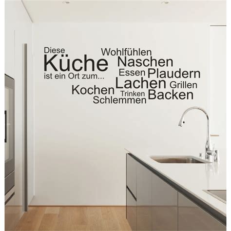 wandtattoo kueche ort kochen essen sprueche wandsticker wandaufkleber