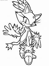 Sonic Coloring Pages Kids Hedgehog sketch template