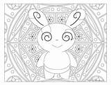 Spinda Windingpathsart sketch template