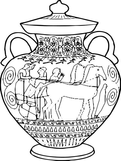 amphora ancient greece coloring pagesjpg  ancient greece
