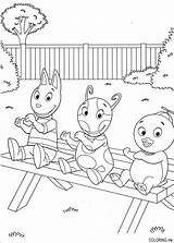 Coloring Pages Backyardigans Tyrone Uniqua sketch template