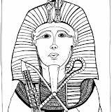 Coloring Pharaoh sketch template
