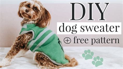 diy fleece dog sweater  pattern  easy youtube