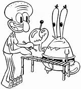Squidward Krabs Spongebob Esponja Printable Squarepants Colouring Netart Dabbing Indiaparenting Chicos Puedan Pintando Divertir Más Getdrawings Craftedhere sketch template