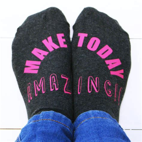 Make Today Amazing Womens Socks By Sparks And Daughters
