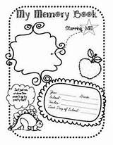 End Year Memory Coloring Book Pages Student Yearbook Keepsake School Activities Kindergarten Getcolorings Printable Books Getdrawings sketch template