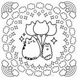 Pusheen Coloring Pages Cu sketch template