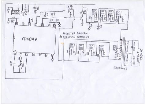 watt inverter circuit diagram