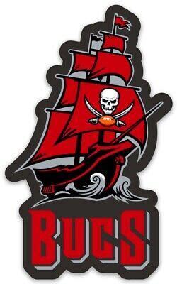 tampa bay buccaneers bucs pirate ship logo type die cut magnet ebay