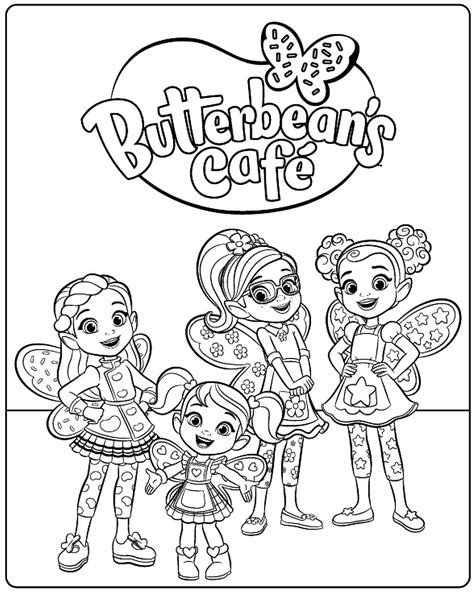 butterbeans cafe coloring pages  coloring pages