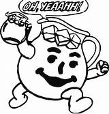 Kool Aid Man Coloring Pages Drawing Printable Step Koolaid Template Shirt Print Rainbow Colouring Cutoutandkeep Sketchite Sketch Crafts Face Stencils sketch template