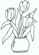 Coloring Pages Kleurplaat Spring Flower Choose Board Tulpen Drawing sketch template