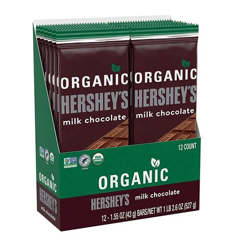 hersheys organic milk chocolate candy individually wrapped  oz