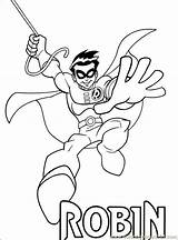 Coloring Pages Robin Superhero Dc Getcolorings Printable Color sketch template
