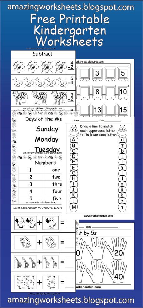 worksheetfun  printable worksheets kindergarten worksheets