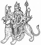 Durga Maa Mata Devi Sherawali Dussehra Navratri Puja Goddess Hindu Cliparts Teahub Victory Celebrated Mainly 739px Diwali Familyholiday sketch template