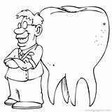 Tandarts Muela Dentist Dentista Zahnarzt Muelas Kies Coloriage Dientes Dentiste Ausmalbilder Higiene Maestra Malvorlage Stimmen sketch template