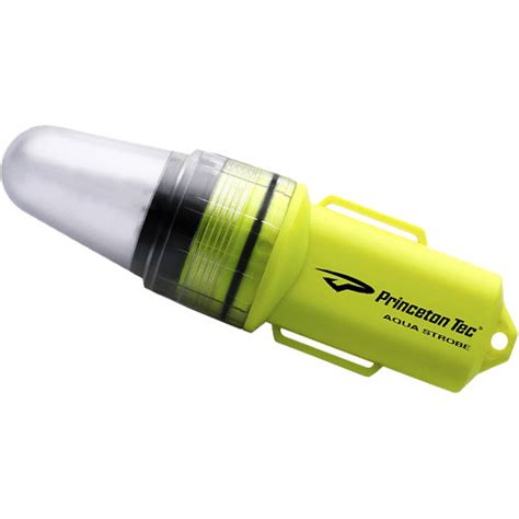 princeton tec aqua strobe led dive light neon yellow  led ny