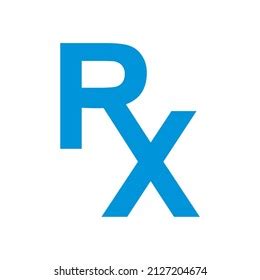 rx logo vector  white background stock vector royalty