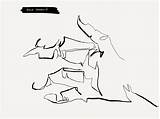 Drawing Line Contour Continuous Hands Shaking Hand Two Getdrawings Drawings Paintingvalley sketch template