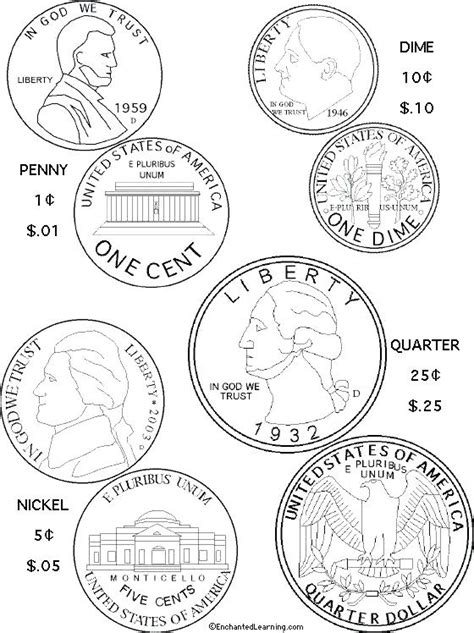 money coloring pages printable  getdrawings