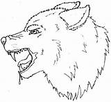 Wolf Outline Drawing Head Face Easy Coloring Clipart Deviantart Drawings Clip Library Howling Animals Cliparts Lineart Cliparting Choose Board Print sketch template