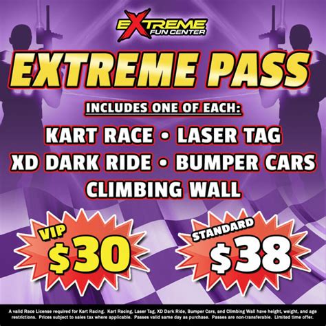 Pricing Wasilla Extreme Fun Center