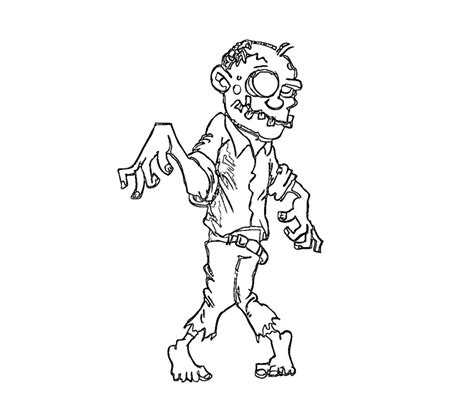 zombie  characters  printable coloring pages
