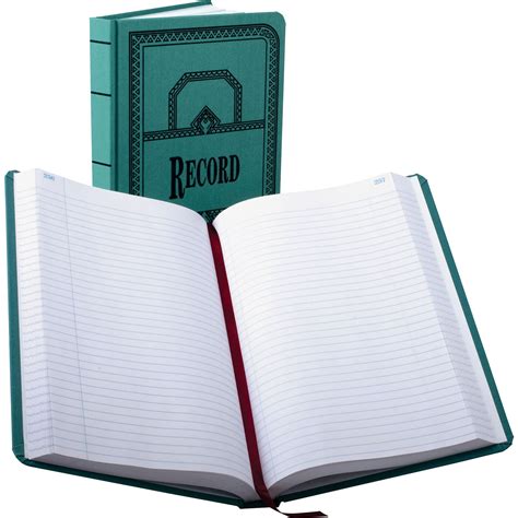 boorum pease recordaccount book record rule blue  pages