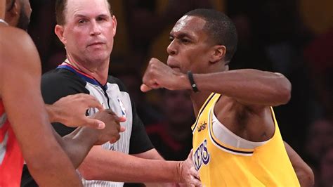 Lakers Rockets Brawl Rondo Paul Ingram Suspended