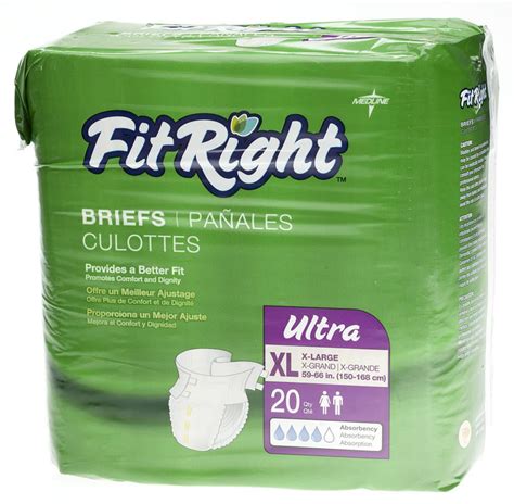 fitright ultra adult diapers disposable incontinence briefs  tabs heavy absorbency