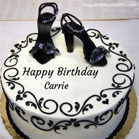 Fashion Happy Birthday Cake For Carrie