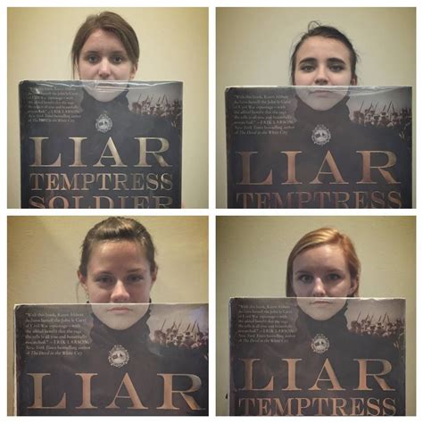 why did we do four bookfaces this friday because the book title is liar temptress soldier