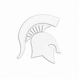 Coloring Pages Michigan Football State Spartans sketch template