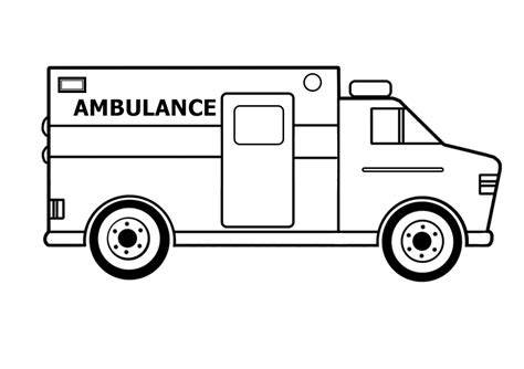 easy ambulance coloring page coloring books