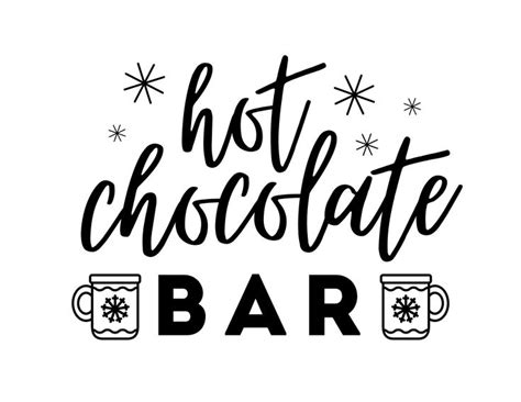 cozy hot cocoa bar sign    printable