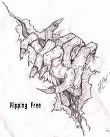 Skin Tattoo Drawing Torn Designs Ripped Ripping Tattoos Drawings Rip Tear Tat Flesh Outline Sketch Eagle Deviantart Sketches Template Draw sketch template