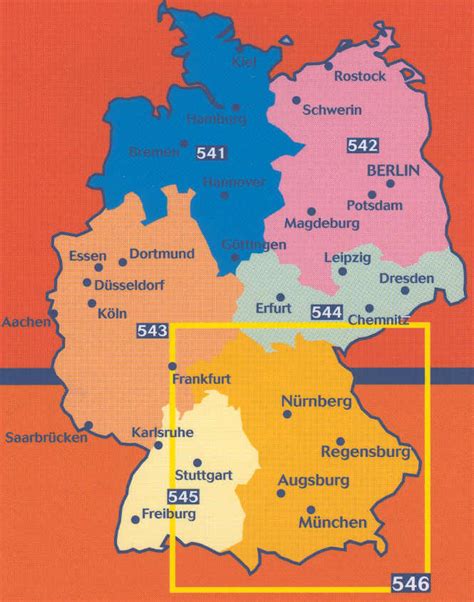 southwest germany map