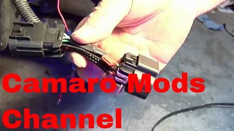 camaro halo headlight wiring part  youtube