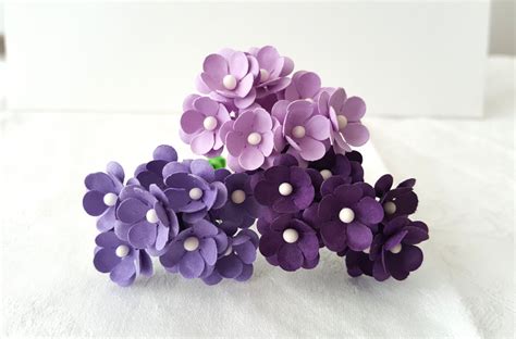purple paper flowers lilac paper flowers purple flowers