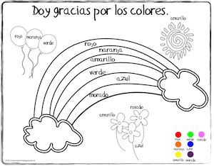 world languages  kids spanish thanksgiving vocabulary coloring pages