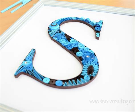 framed paper quilling letter  quilling letters paper quilling