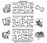 Maze Animal Coloring Para Crayola Actividades Laberintos Printables Niños La Pages Hojas Trabajo Preescolar Print El Okul Mazes Kids Worksheets sketch template