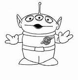Toy Story Alien Coloring Pages Drawing Colouring Printable Disney Aliens Dessin Coloriage Toys Google Tattoo Extraterrestre Party Books Predator Mask sketch template