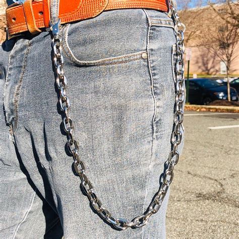 chunky pant chains unisex side chains wallet chains belt etsy
