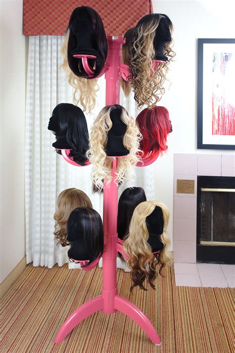 wig chateau   throwing shade pink diy wig hair boutique wig stand