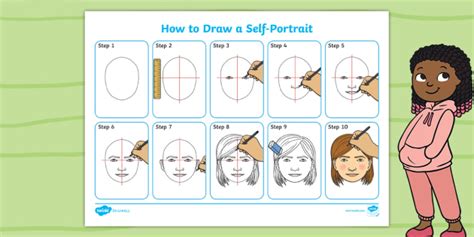 We Are All Different How To Draw A Portrait Step By Step
