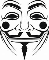 Mask Anonymous Drawing Vendetta Decal Getdrawings sketch template
