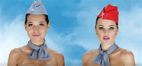 bizarre budget airline advert featuring naked air